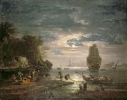 Claude-joseph Vernet Claude Joseph - The Night oil on canvas